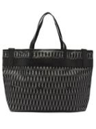 Au Depart - La Bercy Reversible Reflective-jacquard Tote Bag - Mens - Black Multi