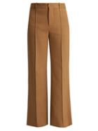 Matchesfashion.com See By Chlo - City Wide Leg Cotton Blend Trousers - Womens - Beige