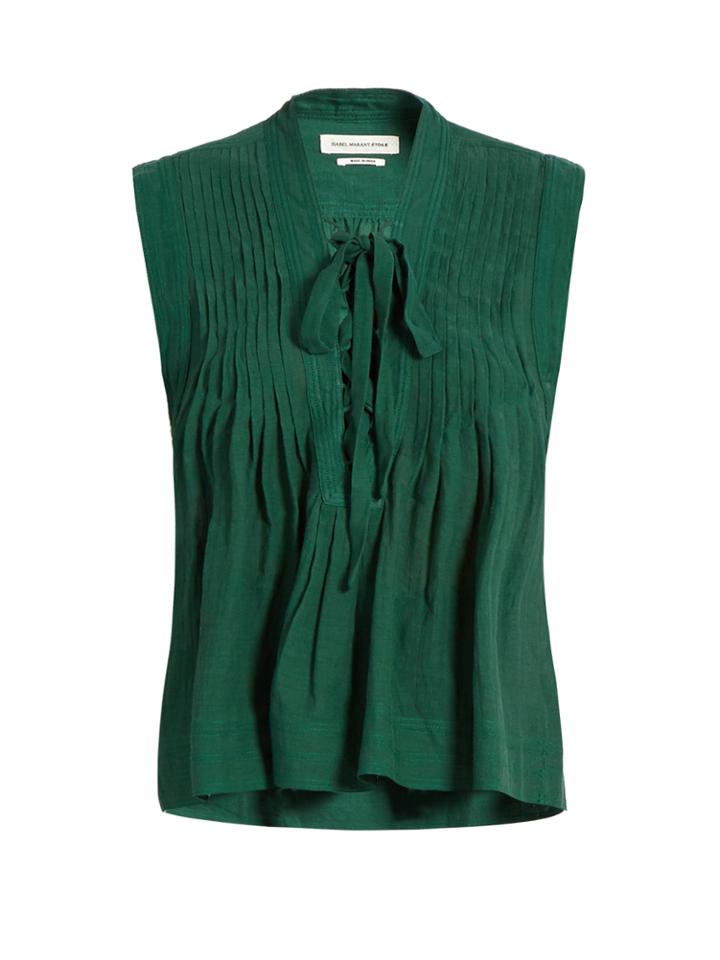 Isabel Marant Étoile Kenny Lace-up Sleeveless Top