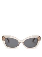 Matchesfashion.com Sun Buddies - Elton Acetate Cat-eye Sunglasses - Mens - Clear