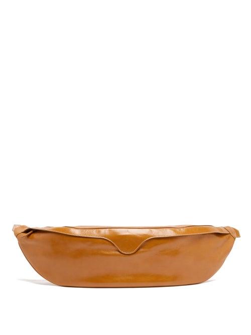 Matchesfashion.com Staud - Nat Oversized Leather Belt Bag - Womens - Tan