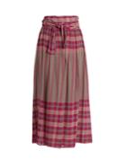 Apiece Apart La Elisa Tie-waist Plaid Skirt