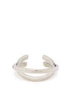 Title Of Work Hinged Sterling-silver Ring