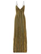 Matchesfashion.com Galvan - Pride Sequinned Striped Dress - Womens - Black Gold