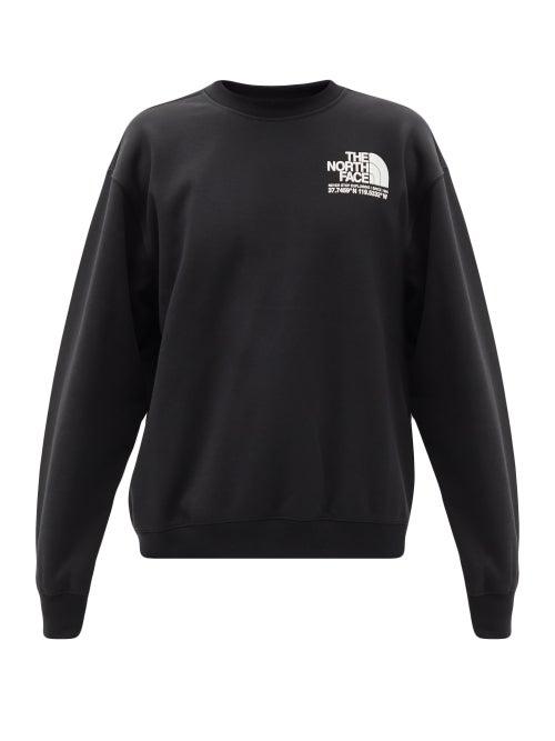 Matchesfashion.com The North Face - Coordinates-print Cotton-blend Jersey Sweatshirt - Mens - Black