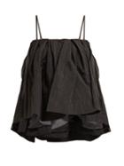 Matchesfashion.com Simone Rocha - Textured Taffeta Top - Womens - Black