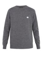 Matchesfashion.com Acne Studios - Nalon Face Wool Sweater - Mens - Grey