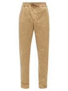 Matchesfashion.com A.p.c. - Kaplan Drawstring Cotton-blend Slim-leg Trousers - Mens - Beige