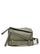 Loewe - Puzzle Mini Leather Cross-body Bag - Mens - Green