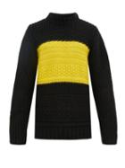 Matchesfashion.com Paul Smith - Contrast Panel Wool Blend Sweater - Mens - Black