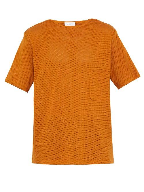 Matchesfashion.com Sunspel X Lemaire - Perforated Cotton Jersey T Shirt - Mens - Orange
