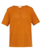 Matchesfashion.com Sunspel X Lemaire - Perforated Cotton Jersey T Shirt - Mens - Orange