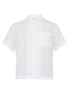Matchesfashion.com Ditions M.r - Willy Short Sleeved Cotton Shirt - Mens - White