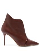 Matchesfashion.com Malone Souliers - Cora Leather Ankle Boots - Womens - Dark Brown