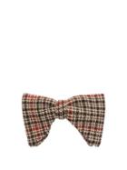 Matchesfashion.com Gucci - Tartan Cotton Blend Bow Tie - Mens - Brown Multi