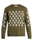 Valentino Stars-print Cotton-blend Jersey Sweatshirt