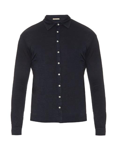 Massimo Alba Long-sleeved Linen Shirt