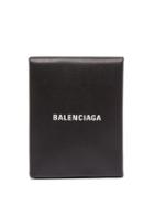 Matchesfashion.com Balenciaga - Logo Print Leather Clutch - Womens - Black