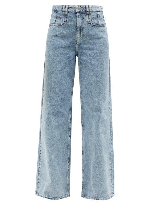 Isabel Marant - Lemony High-rise Wide-leg Jeans - Womens - Light Denim
