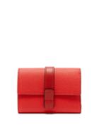 Matchesfashion.com Loewe - Textured Leather Wallet - Womens - Red