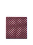 Matchesfashion.com Gucci - Gg-print Silk-faille Pocket Square - Mens - Burgundy