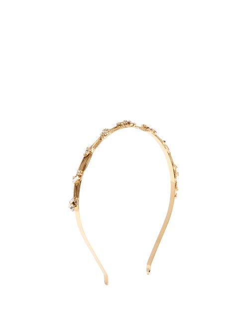 Matchesfashion.com Rosantica By Michela Panero - Insanity Crystal Embellished Headband - Womens - Crystal
