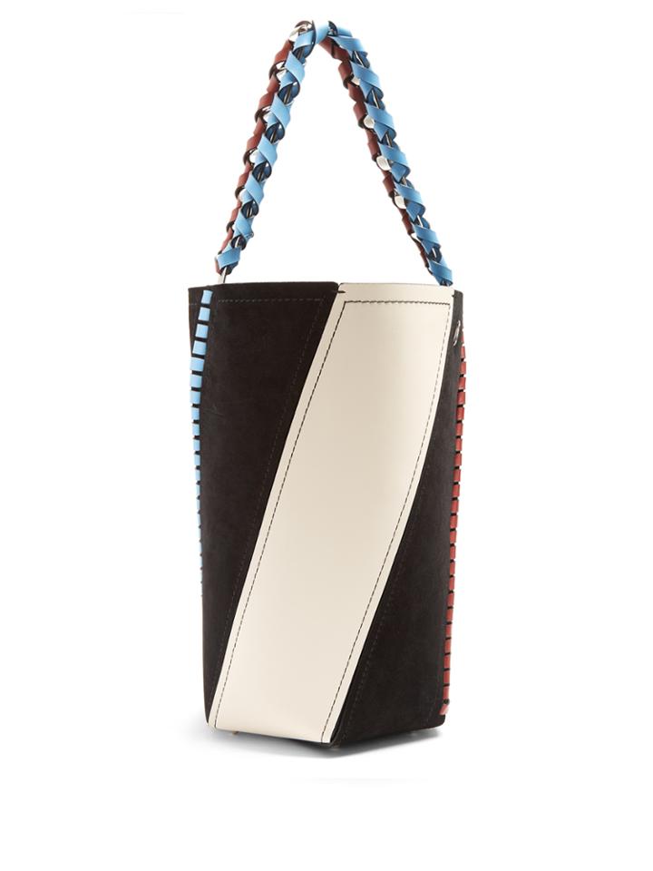 Proenza Schouler Hex Medium Suede And Leather Bucket Bag