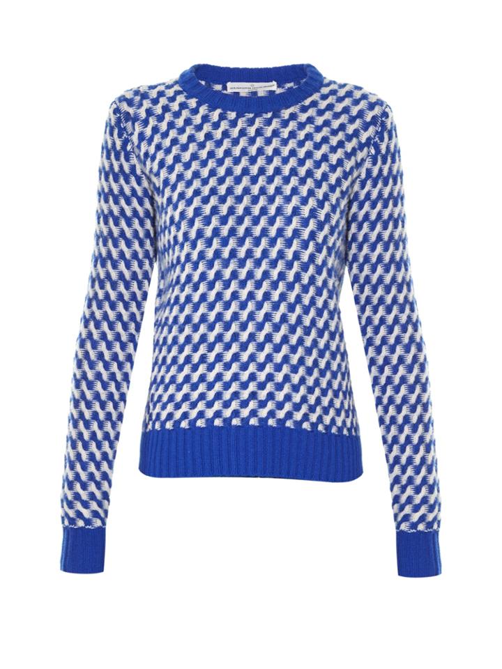 Golden Goose Deluxe Brand Zigzag-intarsia Crew-neck Sweater