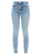 Frame - Le High Skinny High-rise Jeans - Womens - Light Denim