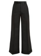 Matchesfashion.com Gucci - Flared Wool Blend Trousers - Womens - Black