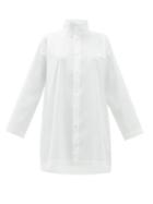 Matchesfashion.com Eskandar - Stand Collar Cotton Poplin Shirt - Womens - White