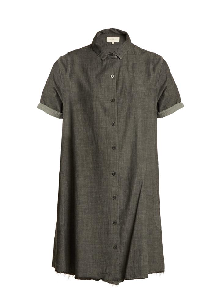 The Great The Bias Cotton Shirtdress