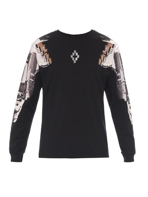 Marcelo Burlon Chapello Long-sleeved Printed T-shirt