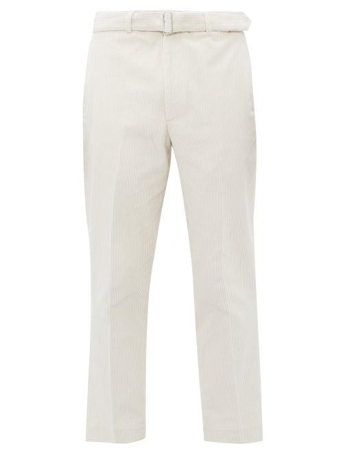 Matchesfashion.com Officine Gnrale - Owen Cotton Corduroy Trousers - Mens - Cream