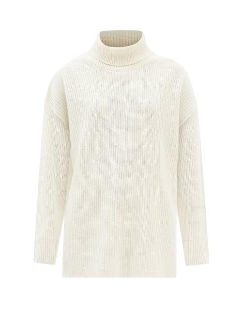 Lisa Yang - Marley Ribbed-cashmere Roll-neck Sweater - Womens - Cream