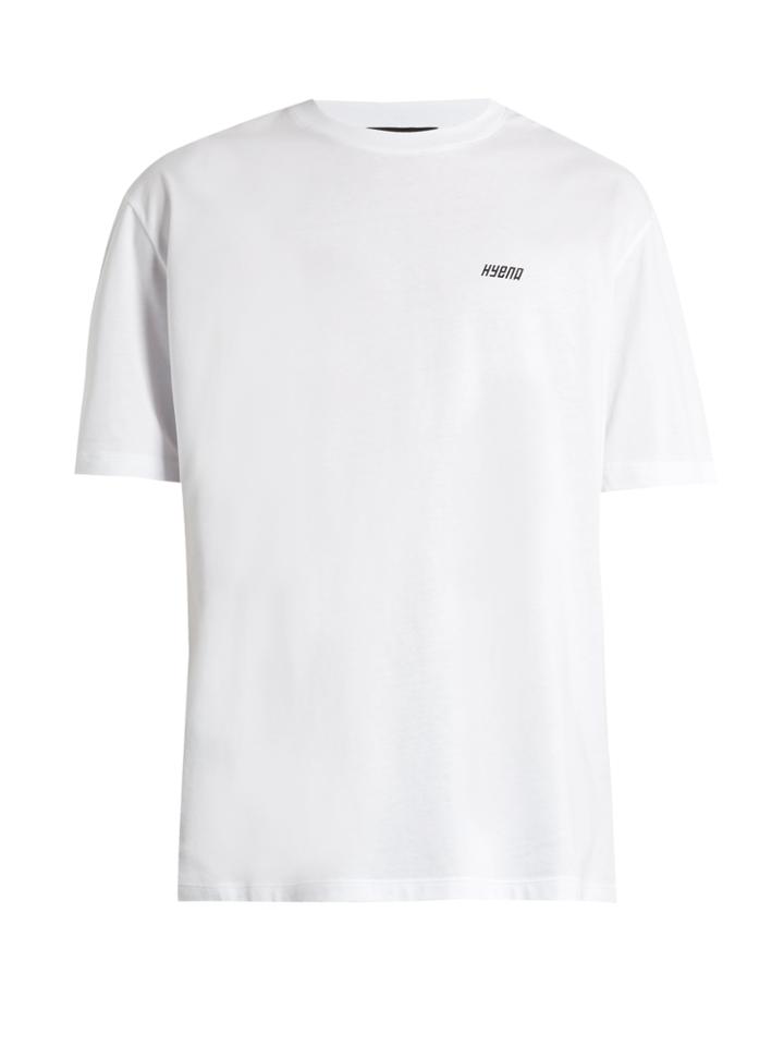 Raf Simons American-fit Hyena-print Cotton T-shirt
