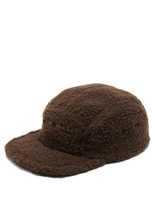 Matchesfashion.com Isabel Marant - Logan Logo-embroidered Fleece Cap - Mens - Brown