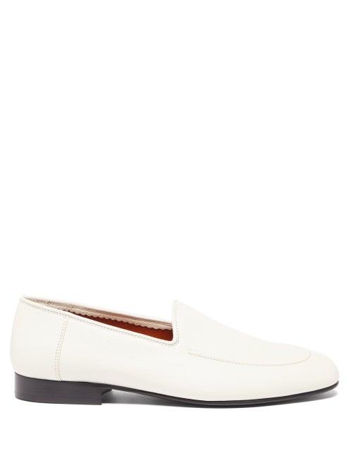 The Row - Round-toe Leather Loafers - Womens - White