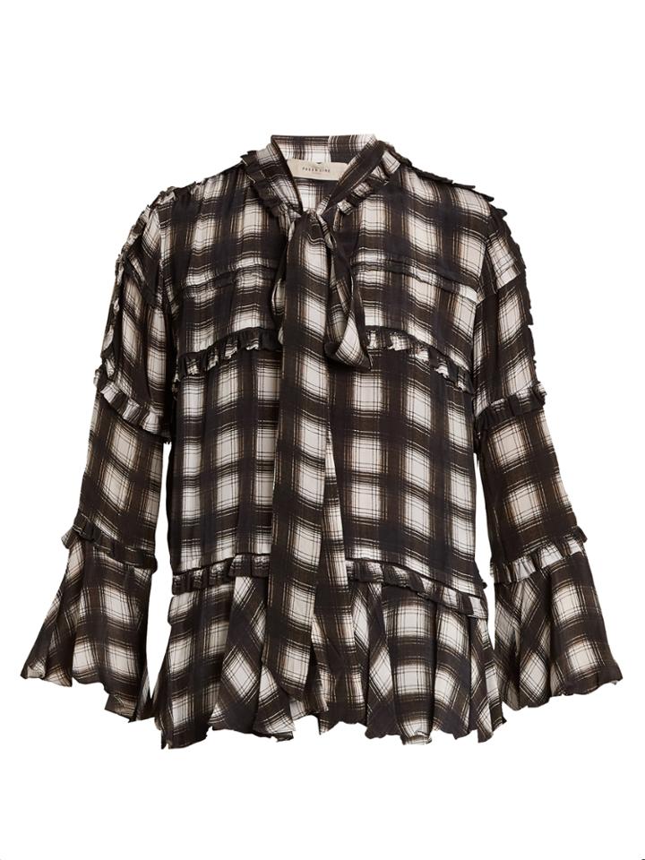 Preen Line Arlina Checked Woven Blouse