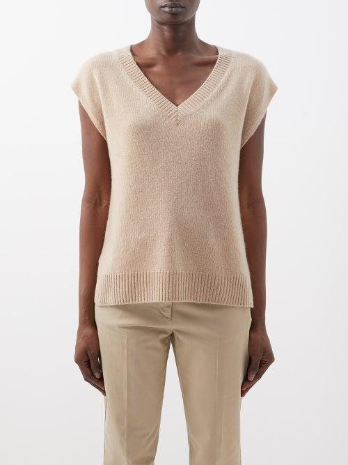 Weekend Max Mara - Pacche Sweater Vest - Womens - Tan