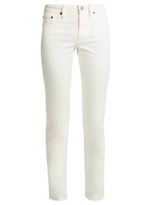 Matchesfashion.com Acne Studios - Bl Konst South Mid Rise Straight Leg Jeans - Womens - White