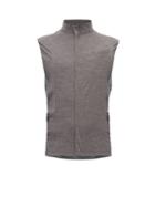 Matchesfashion.com Caf Du Cycliste - Lucette Perforated Panel Performance Gilet - Mens - Grey Multi