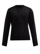 Mens Rtw A-cold-wall* - Logo-plaque Seed-stitched Crew-neck Sweater - Mens - Black