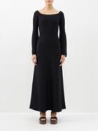 Gabriela Hearst - Shar Off-the-shoulder Merino-blend Knitted Dress - Womens - Black