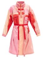 Stella Mccartney - Maia Colour-block High-neck Coat - Womens - Pink
