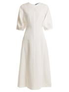 Matchesfashion.com Joseph - Dante Round Neck Dress - Womens - White