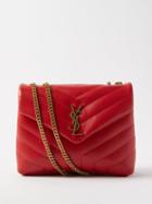 Saint Laurent - Loulou Small Quilted Leather Shoulder Bag - Womens - Red