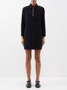 A.p.c. - Lauren Herringbone-cotton Mini Dress - Womens - Black