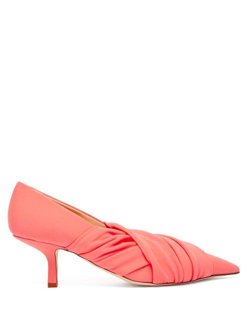 Matchesfashion.com Midnight 00 - Point-toe Kitten-heel Pumps - Womens - Light Pink