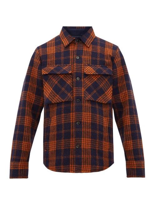 Matchesfashion.com President's - Twenty Two Checked Wool Jacket - Mens - Navy